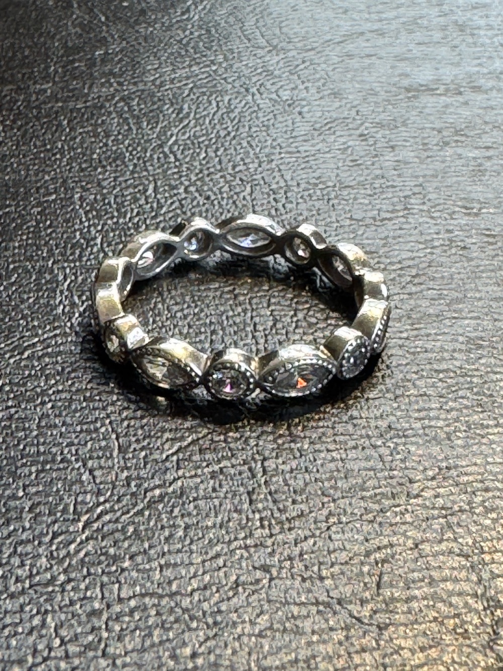 Pandora Alluring Marquise Eternity Band Size 9 Retired - Picture 7 of 8